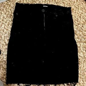 hudson black mini skirt size 26